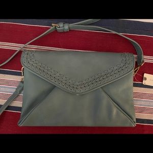Turquoise Anthropologie purse